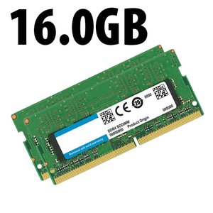 (*) 16.0GB (2 x 8GB) Major Brand PC4-19200 DDR4 2400MHz 260-Pin SO-DIMM Memory Upgrade Kit for Mac