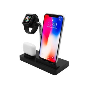 MacAlly MWATCHSTAND31 Series Charging Stand for Apple Watch, iPhone, and AirPods - Black