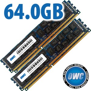 64.0GB (4 x 16GB) OWC PC3-14900 DDR3 1866MHz ECC Registered 240-Pin DIMM Memory Upgrade Kit for Mac