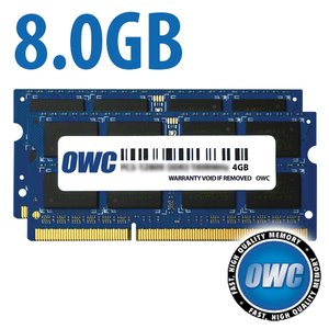 8.0GB (2 x 4GB) OWC PC3-14900 DDR3L 1867MHz CL11 204-Pin SO-DIMM Memory Upgrade Kit for Mac