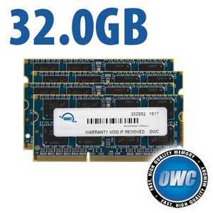 32.0GB (4 x 8GB) OWC PC3-14900 DDR3L 1867MHz CL11 204-Pin SO-DIMM Memory Upgrade Kit for Mac