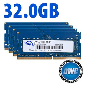 32.0GB (4 x 8GB) OWC PC4-19200 DDR4 2400MHz 260-Pin CL17 SO-DIMM Memory Upgrade Kit for Mac