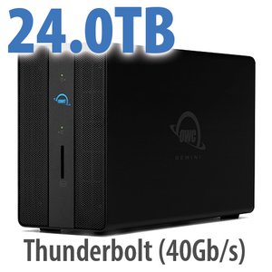 24.0TB OWC Gemini Ultra X6 Six-Drive SSD RAID Thunderbolt (40Gb/s) External Storage + 7-Port Docking Solution with SoftRAID