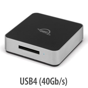 (*) OWC Atlas USB4 (40Gb/s) CFexpress 4.0 Type B Card Reader/Writer (Type A compatible)